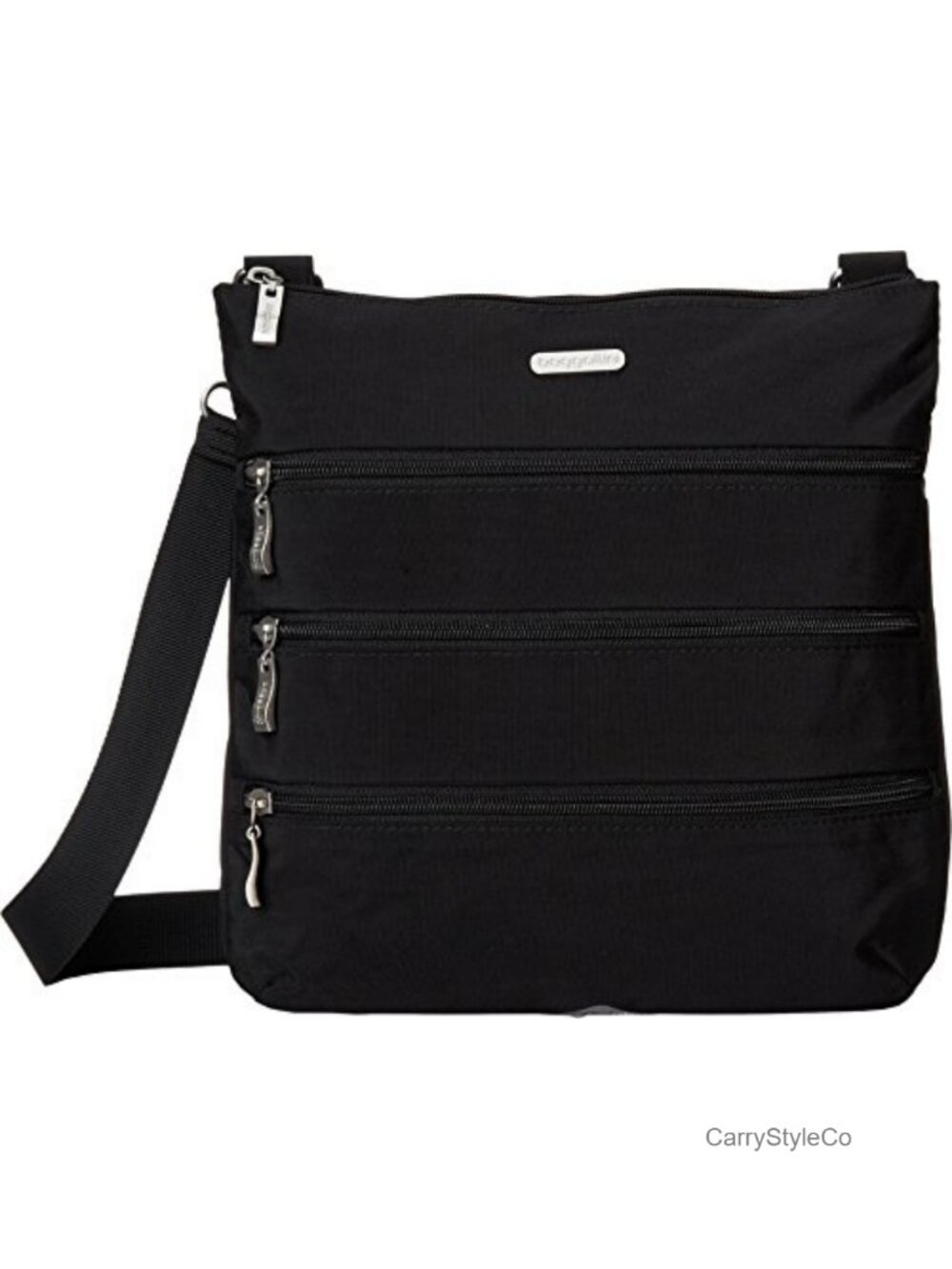 Baggallini Big Zipper Crossbody Bag RFID Wristlet Lightweight Machine Washable